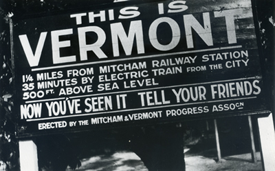 NP2101 This is Vermont sign